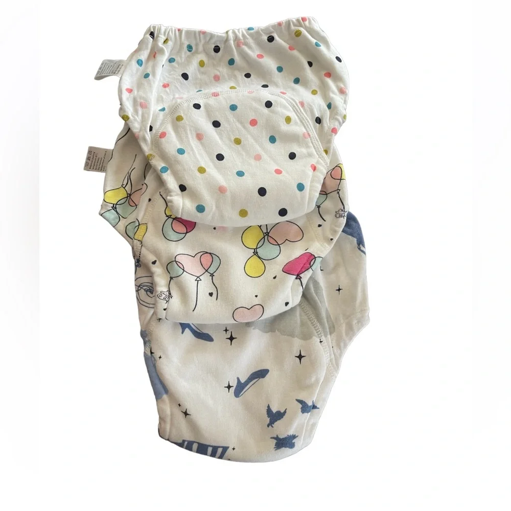 Bundle of 3 White designed diaper cover Y2-05